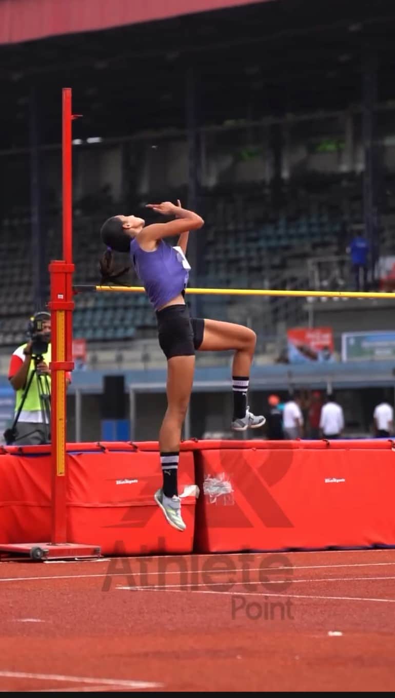 Jonika Pahal won the silver medal in the high jump.
