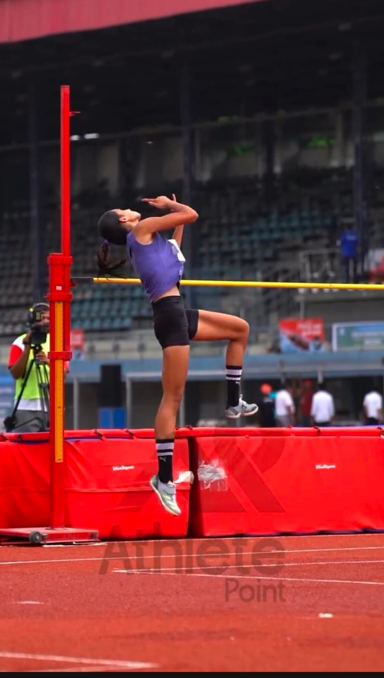 Jonika Pahal won the silver medal in the high jump.