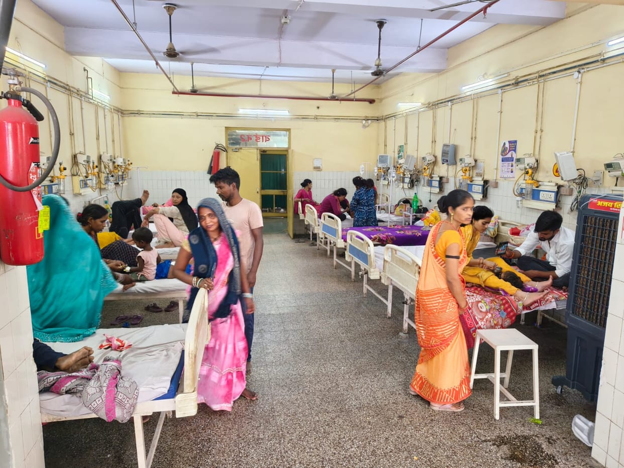 Children's ward full; 30 patients admitted to the emergency department in 24 hours.