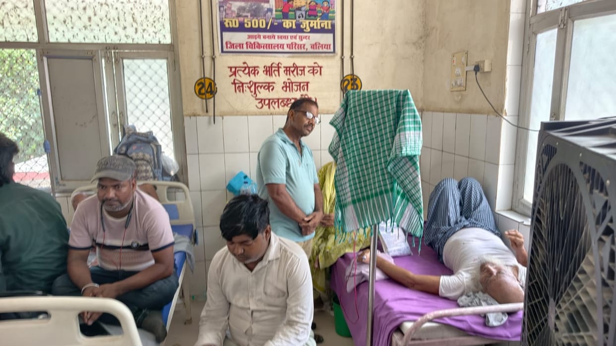 60 people are reporting with viral fever daily; 20 are suffering from low platelet counts.