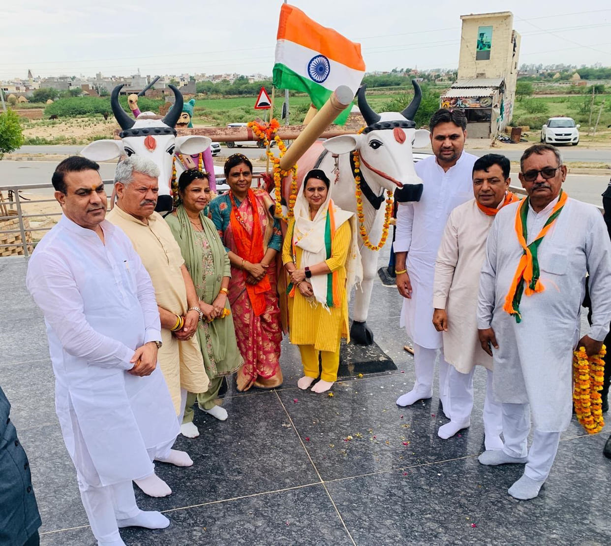 BJP State President accorded a civic reception in Kailram village.