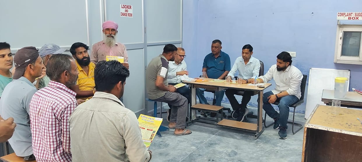 Health check-up of 120 workers in the factory
