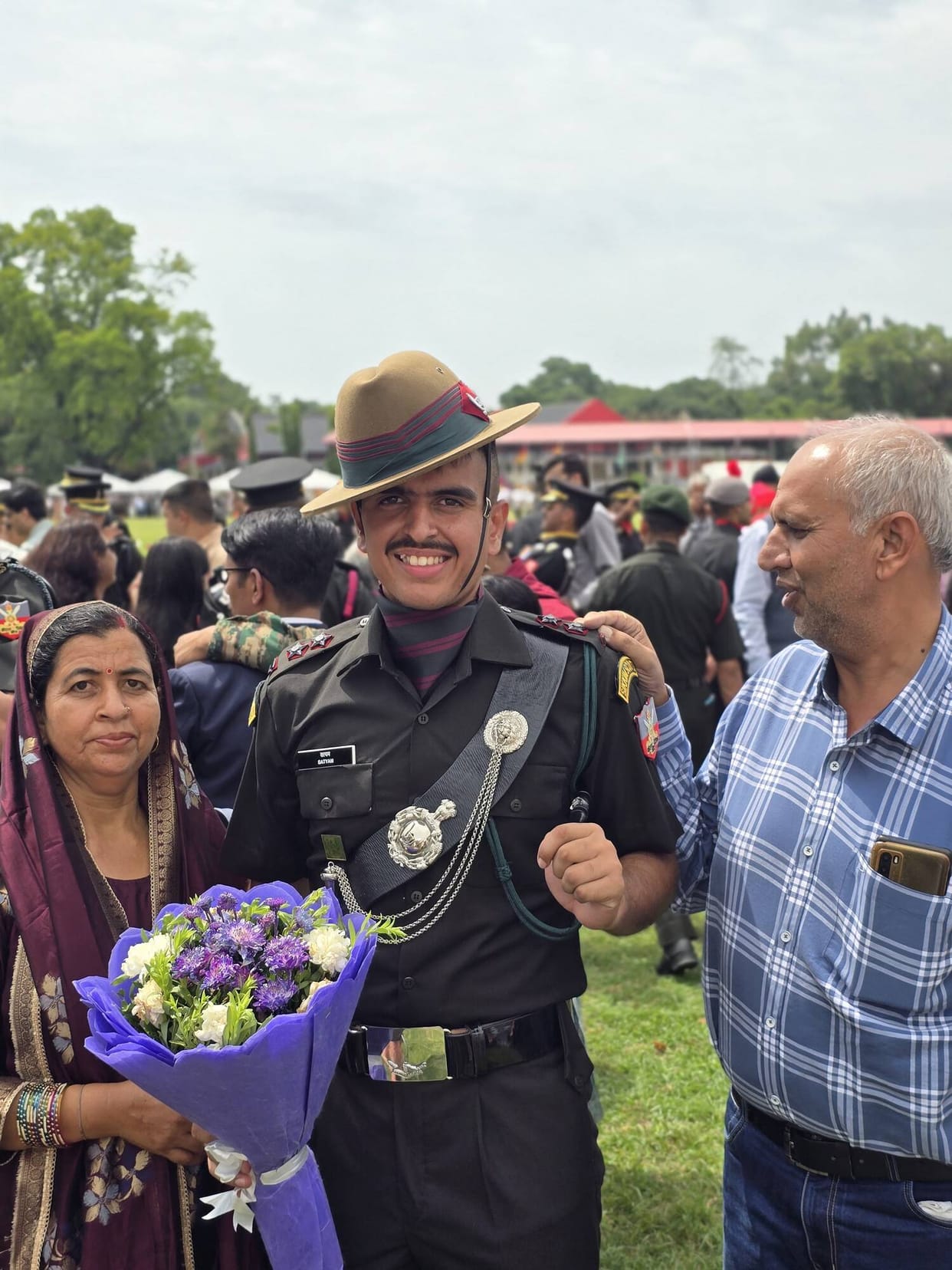 Satyam Sharma from Churudu becomes a Lieutenant in the Indian Army.