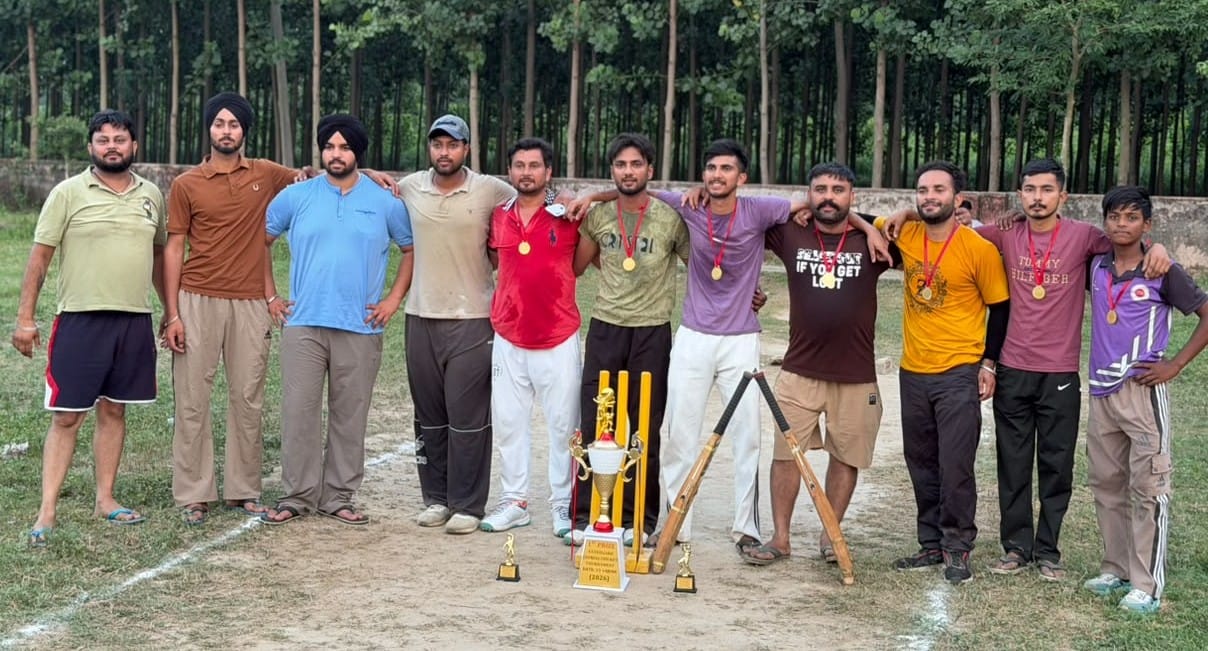 Chhachhrauli won the trophy by defeating the Simbala team by nine wickets