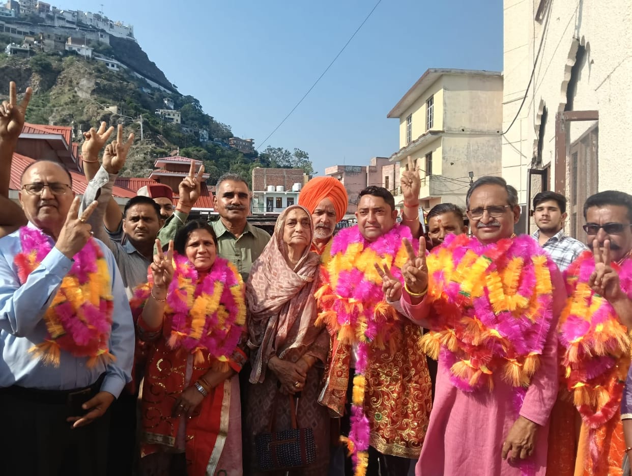 BJP takes the reins of the Shri Naina Devi Ji Municipal Council.