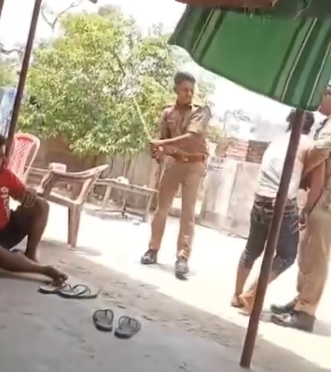 Video of beating at police outpost goes viral.
