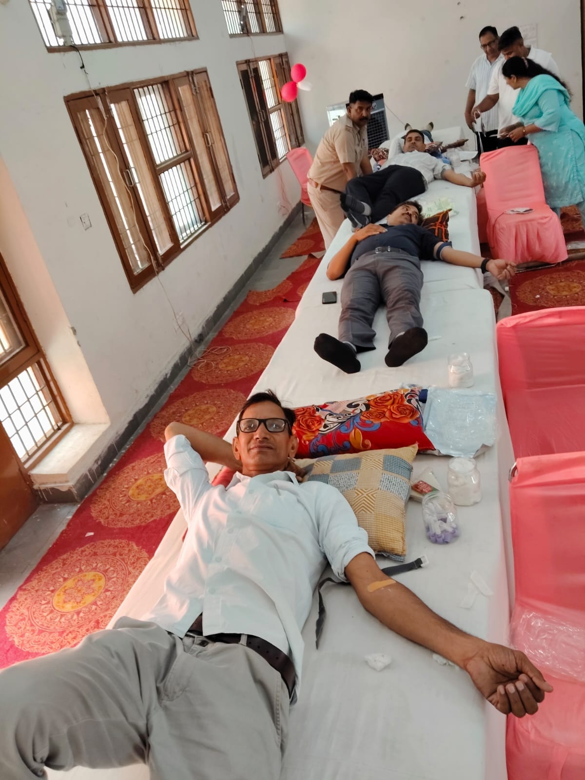 84 units of blood collected at the district jail