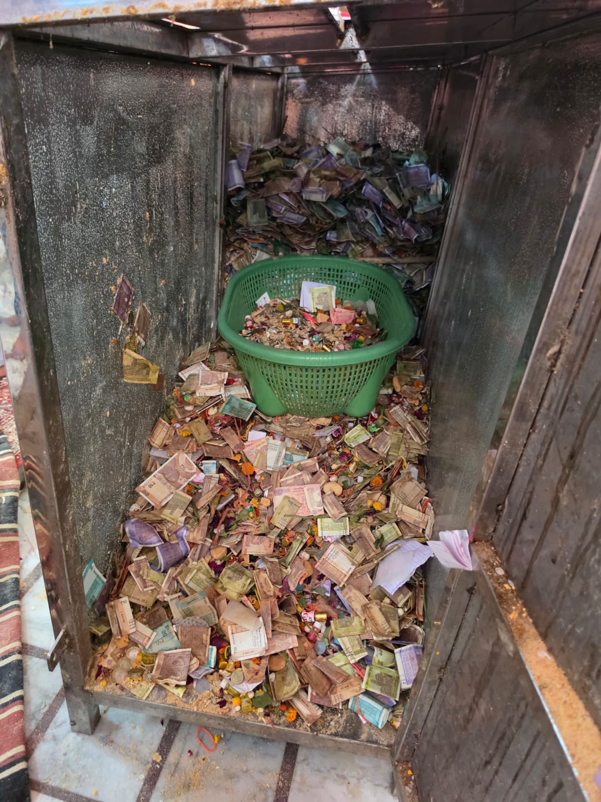 Counting of donation box funds could not take place due to the BDPO's absence.