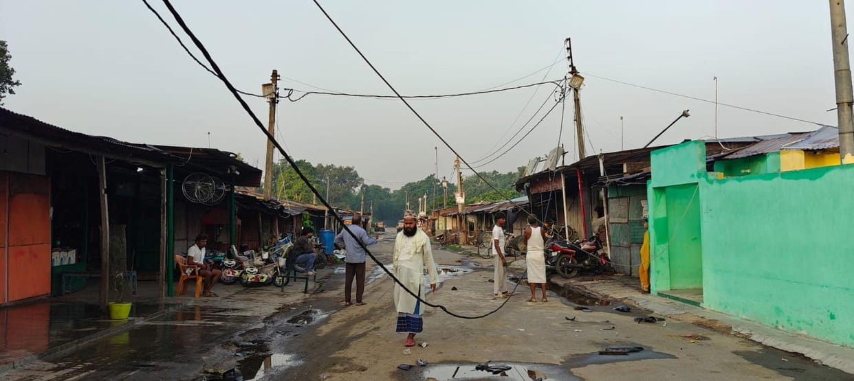Storm causes devastation in the forest; villages also suffer damage.