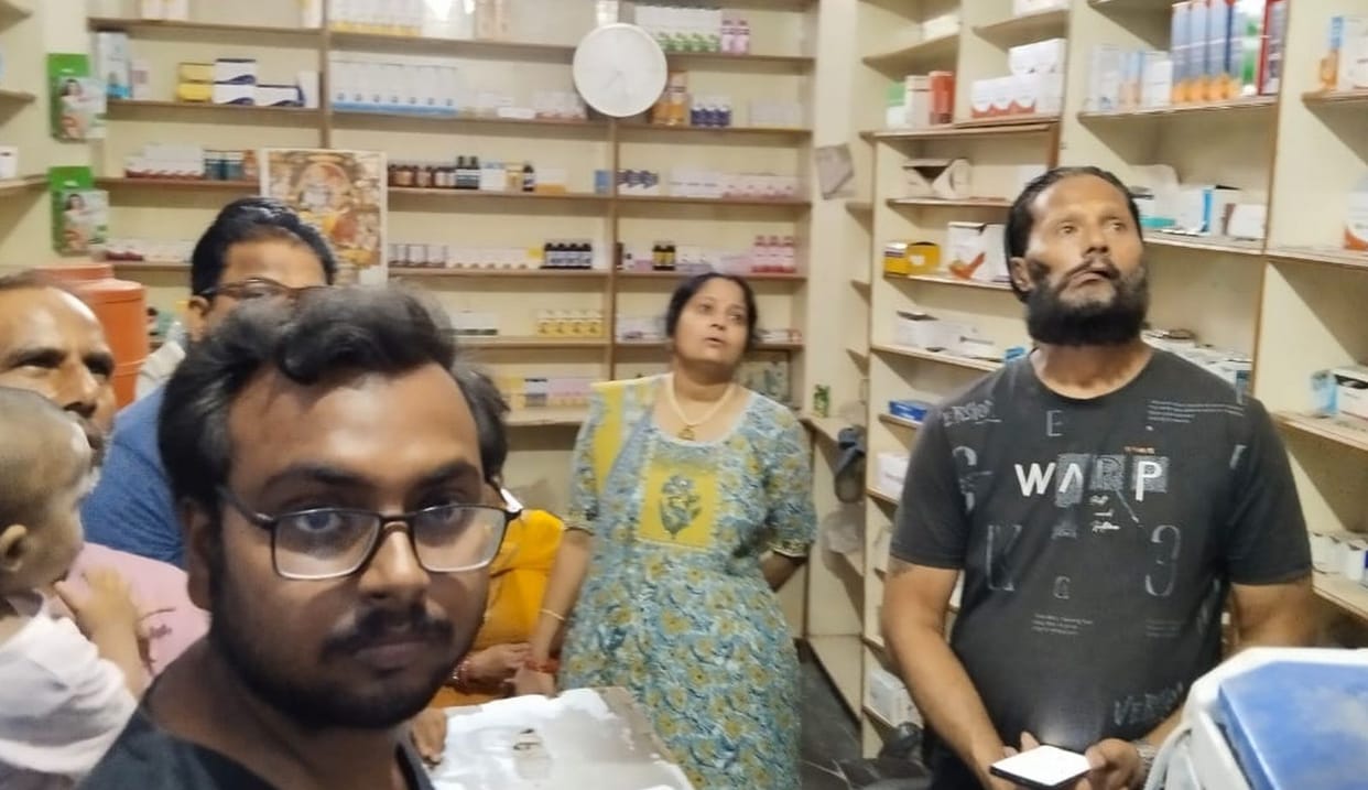 Theft of three lakhs from a medical store