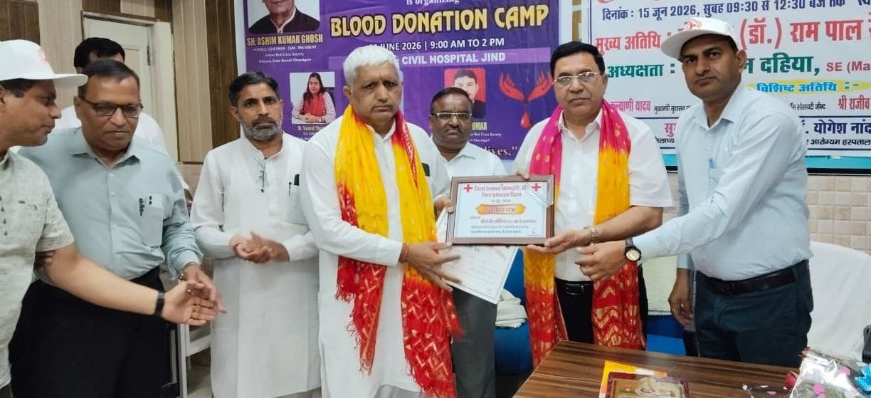Rajesh Kaushik became an example of human service by donating blood for the 85th time.
