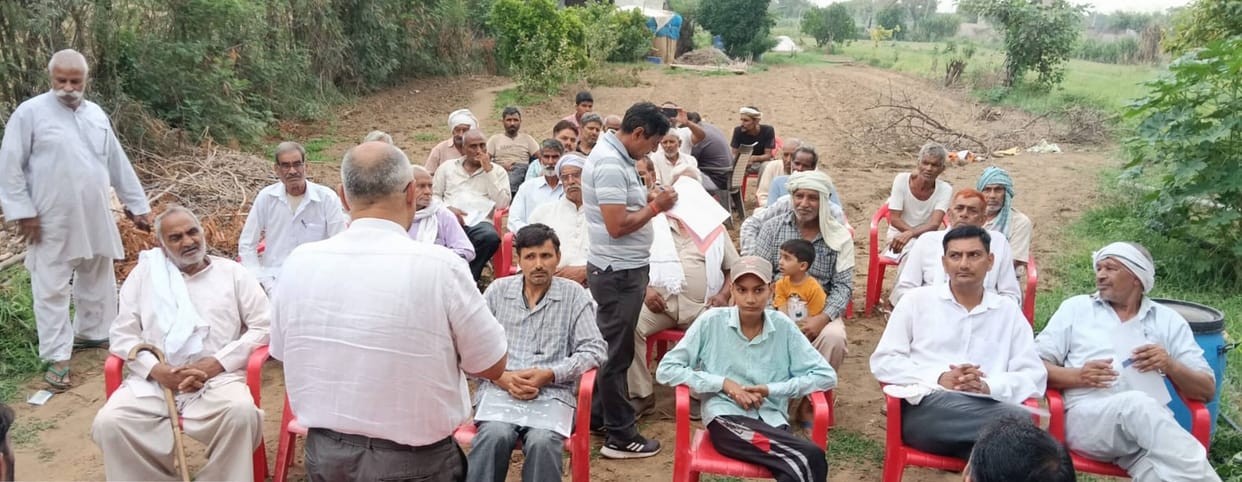 Farmers informed about natural farming and schemes.