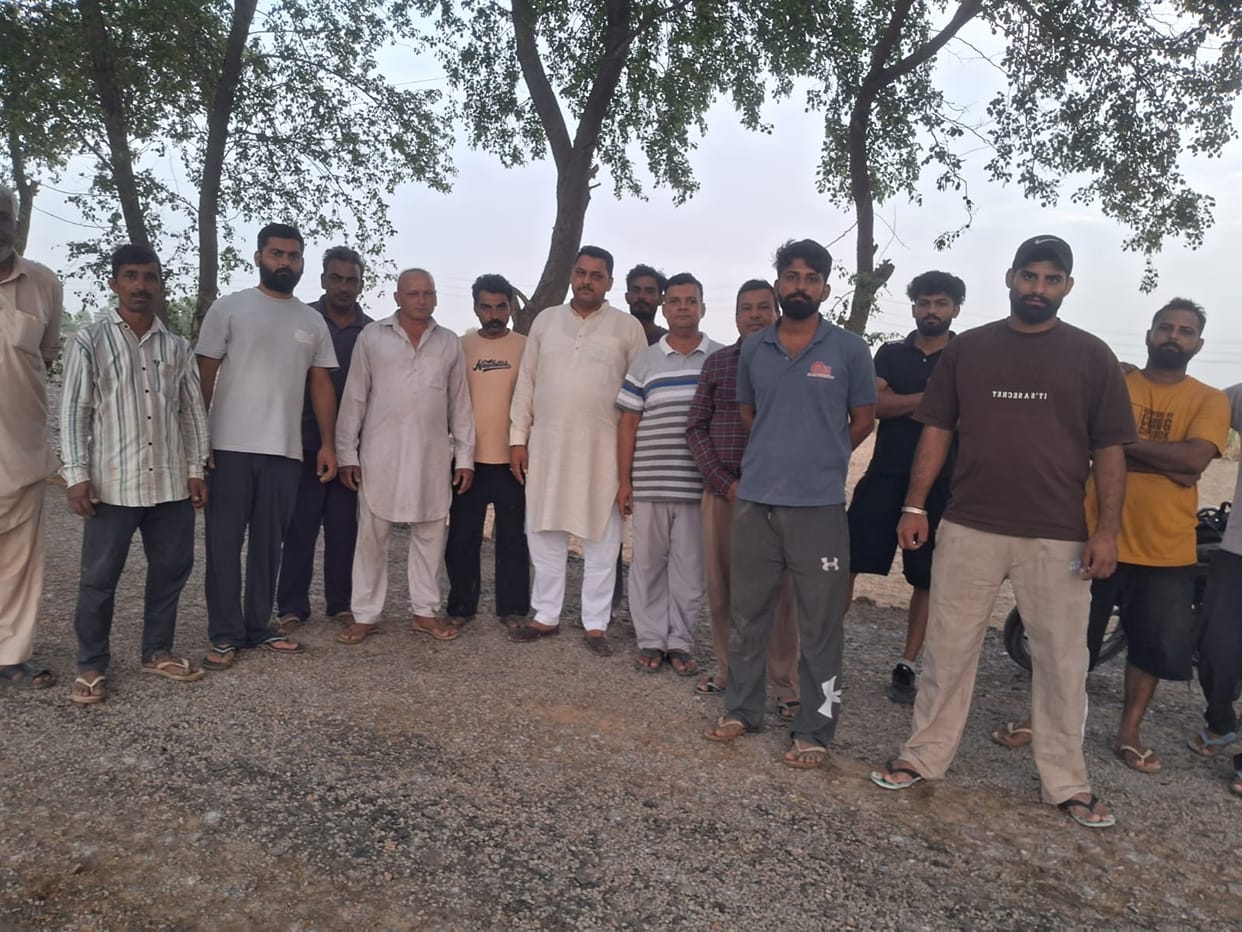 Villagers once again halted the construction of the Nurki Ahli to Jandwala Sottar road
