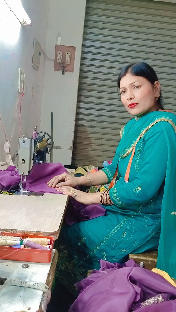 Kanta became an inspiration for other women through sewing.