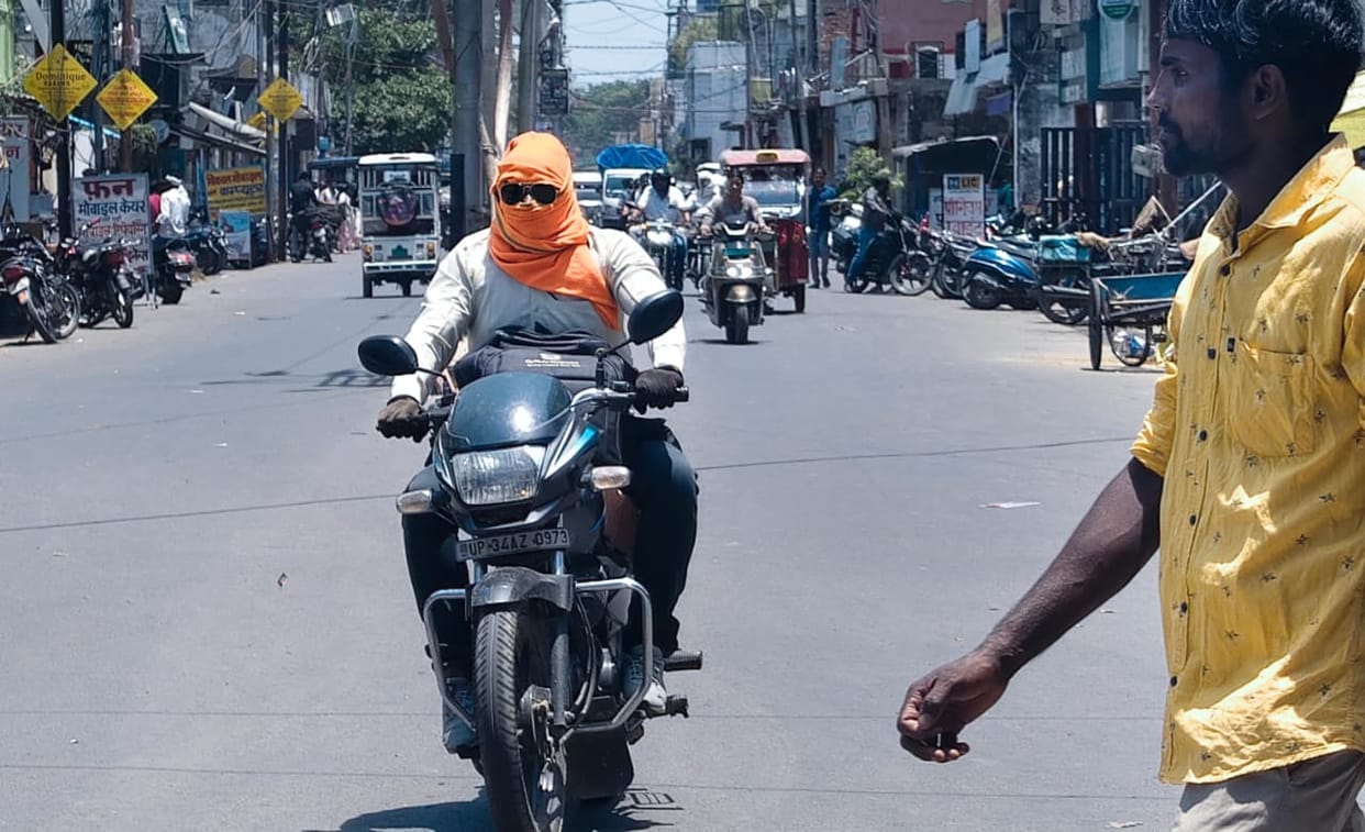 The sun is scorching, with a three-day heatwave alert