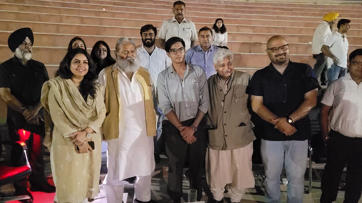Trial run of the open-air theatre conducted in the presence of Minister Vij.