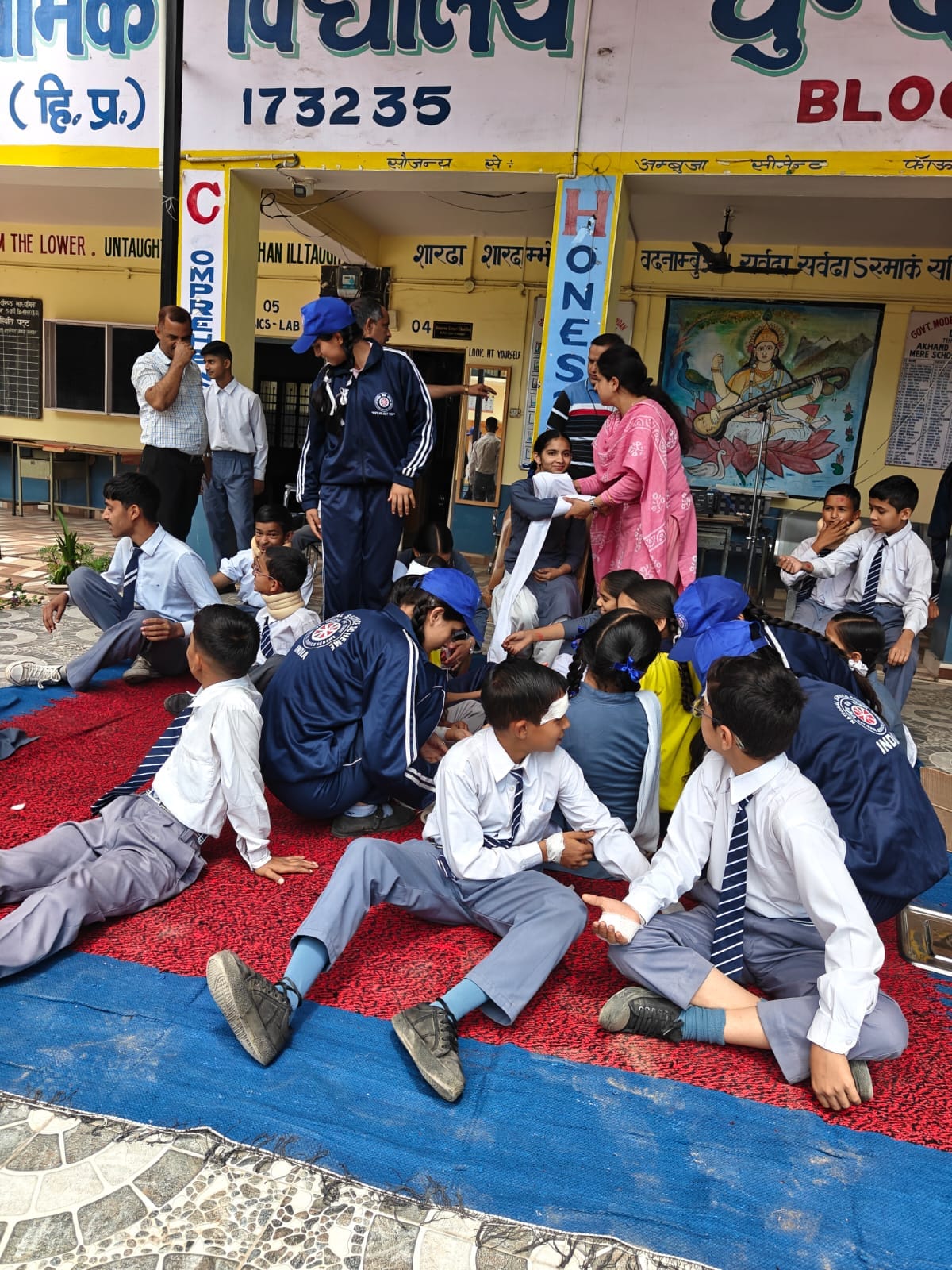 Disaster management mock drill organized at Dhundan School