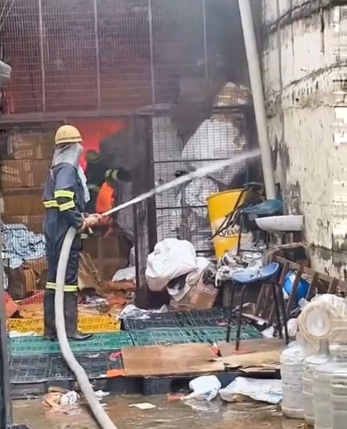 Fire breaks out in company's warehouse, goods worth lakhs of rupees burnt