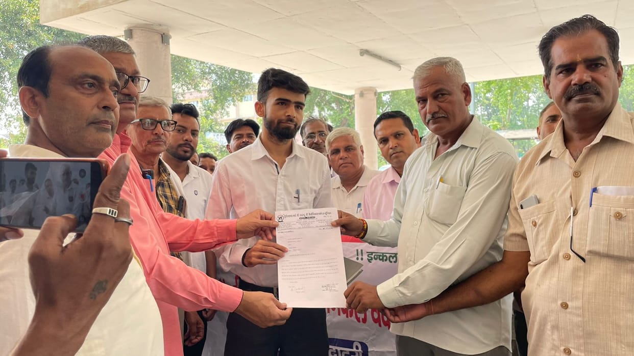 Employees staged a protest at the union office.