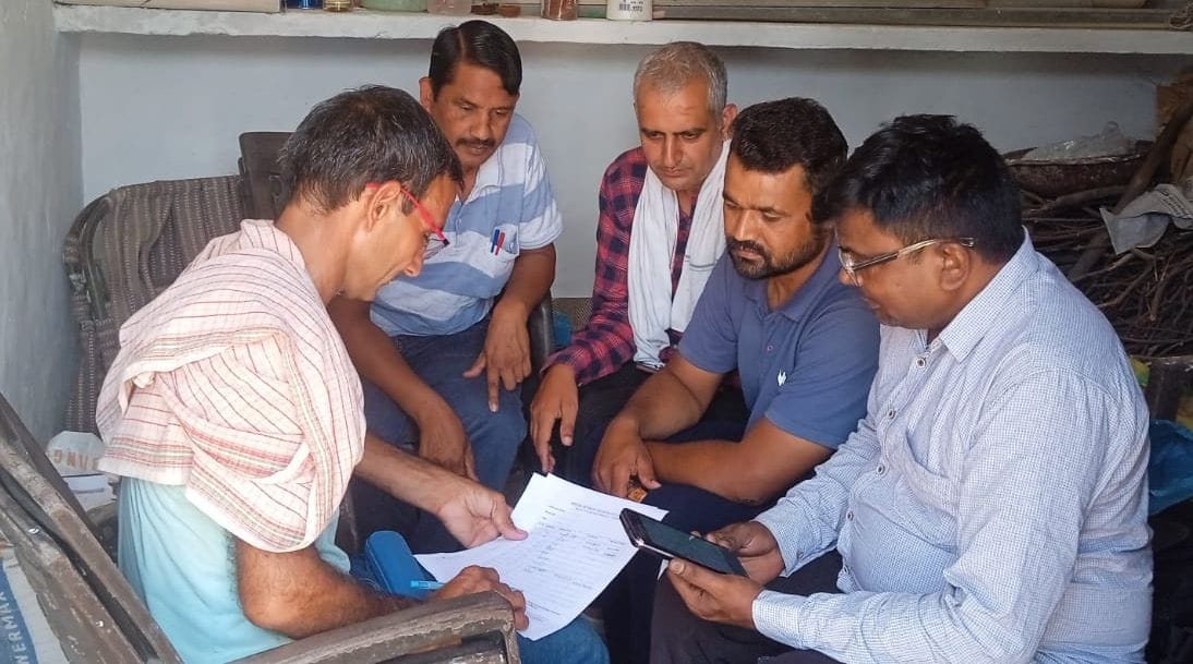 BLOs are distributing enumeration forms door to door.