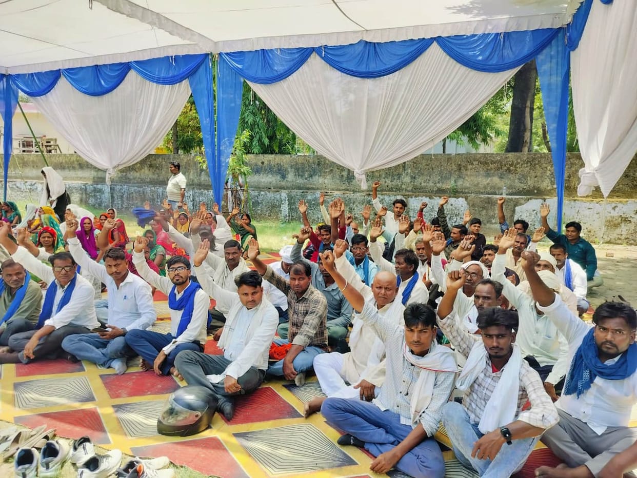 Dharna started to give possession to the lessees