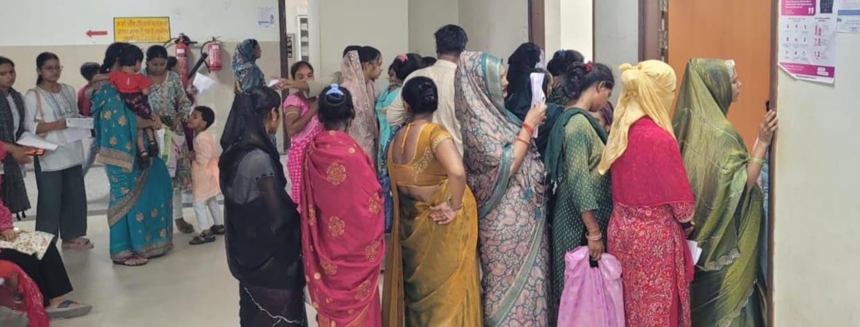 30% of women found to be suffering from blood deficiency; long queues at the OPD.