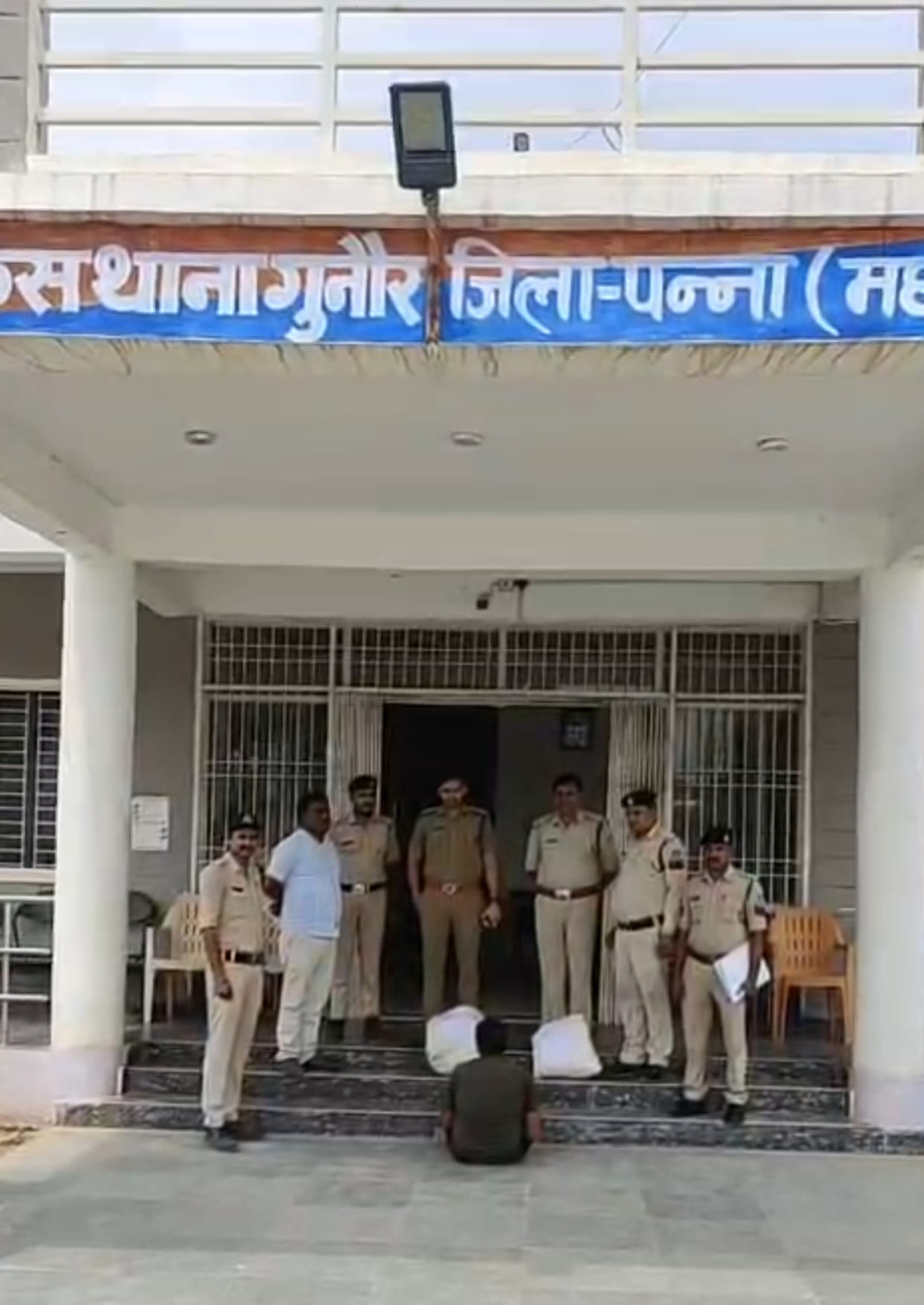 A man was growing cannabis at his home in Panna district; police nabbed him before he could sell it