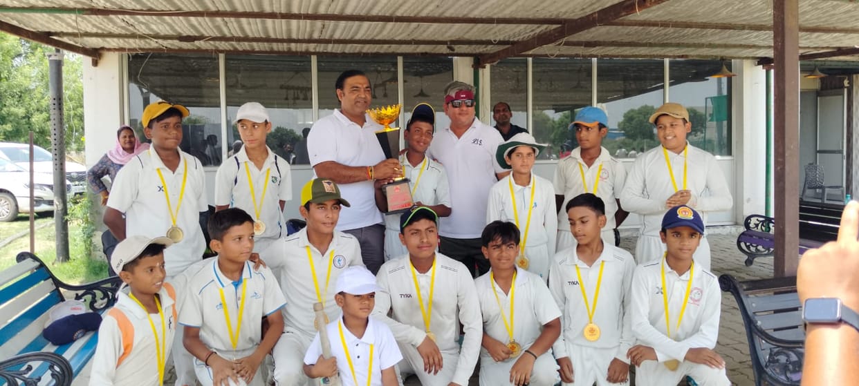 Rawal Cricket Academy crowned champions; defeated Varsha Academy by 64 runs.