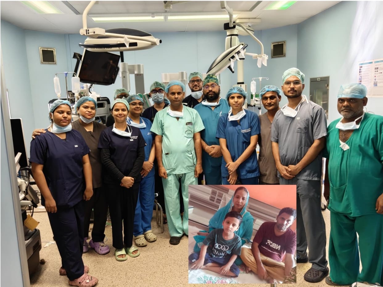 Robotic surgery restores an innocent child's smile; six-year-old's kidney saved.