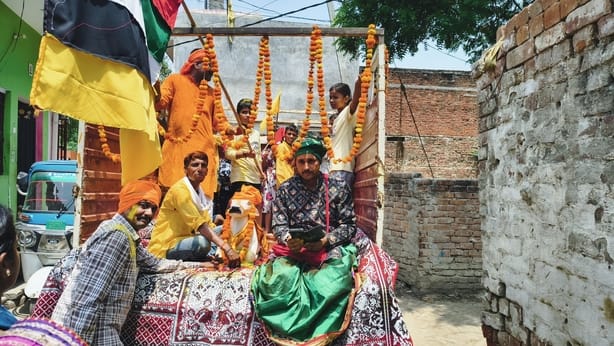 A procession was taken out, chants of Har Har Mahadev echoed