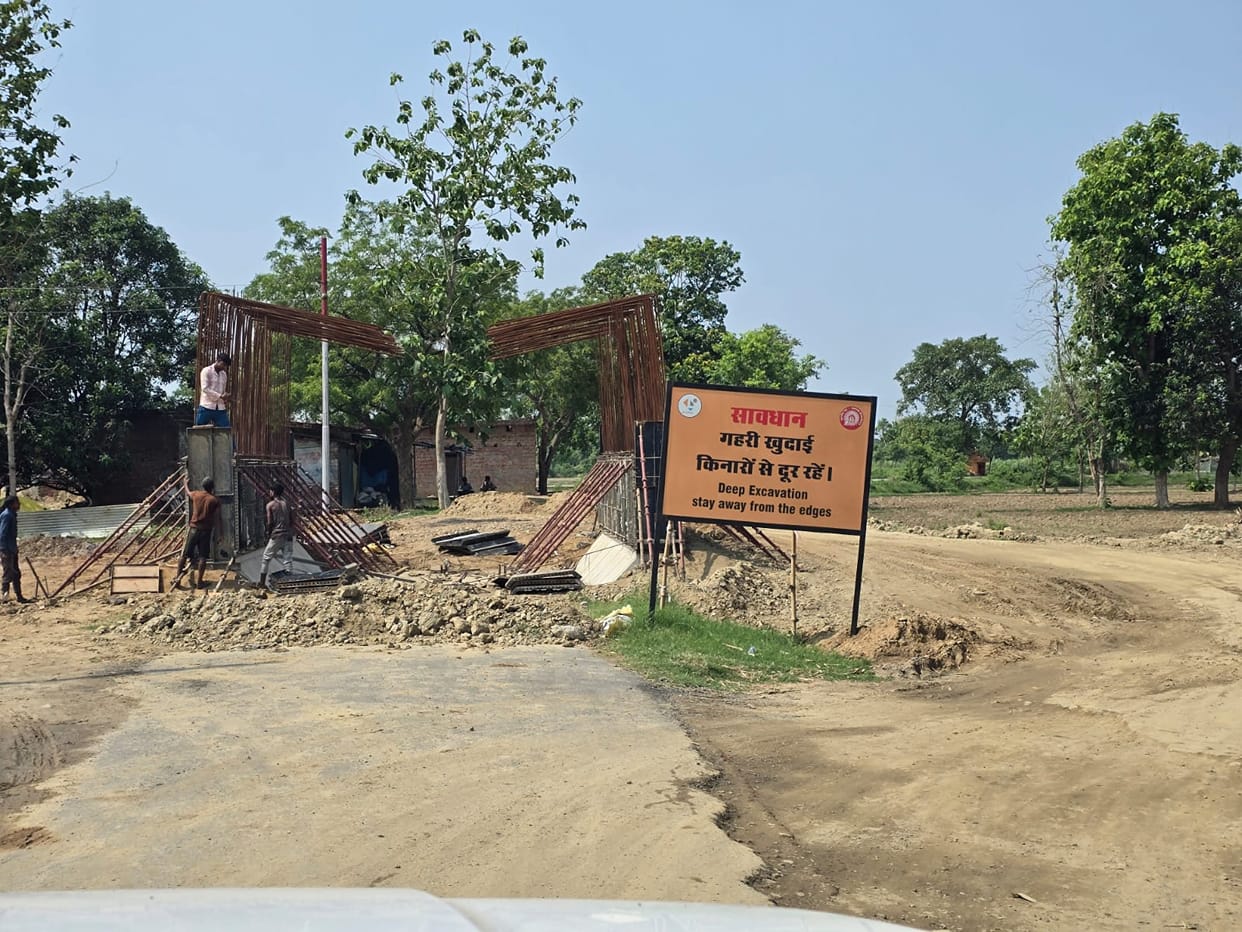 Road closed for underpass construction; commute for 20 villages extended by 10 km.