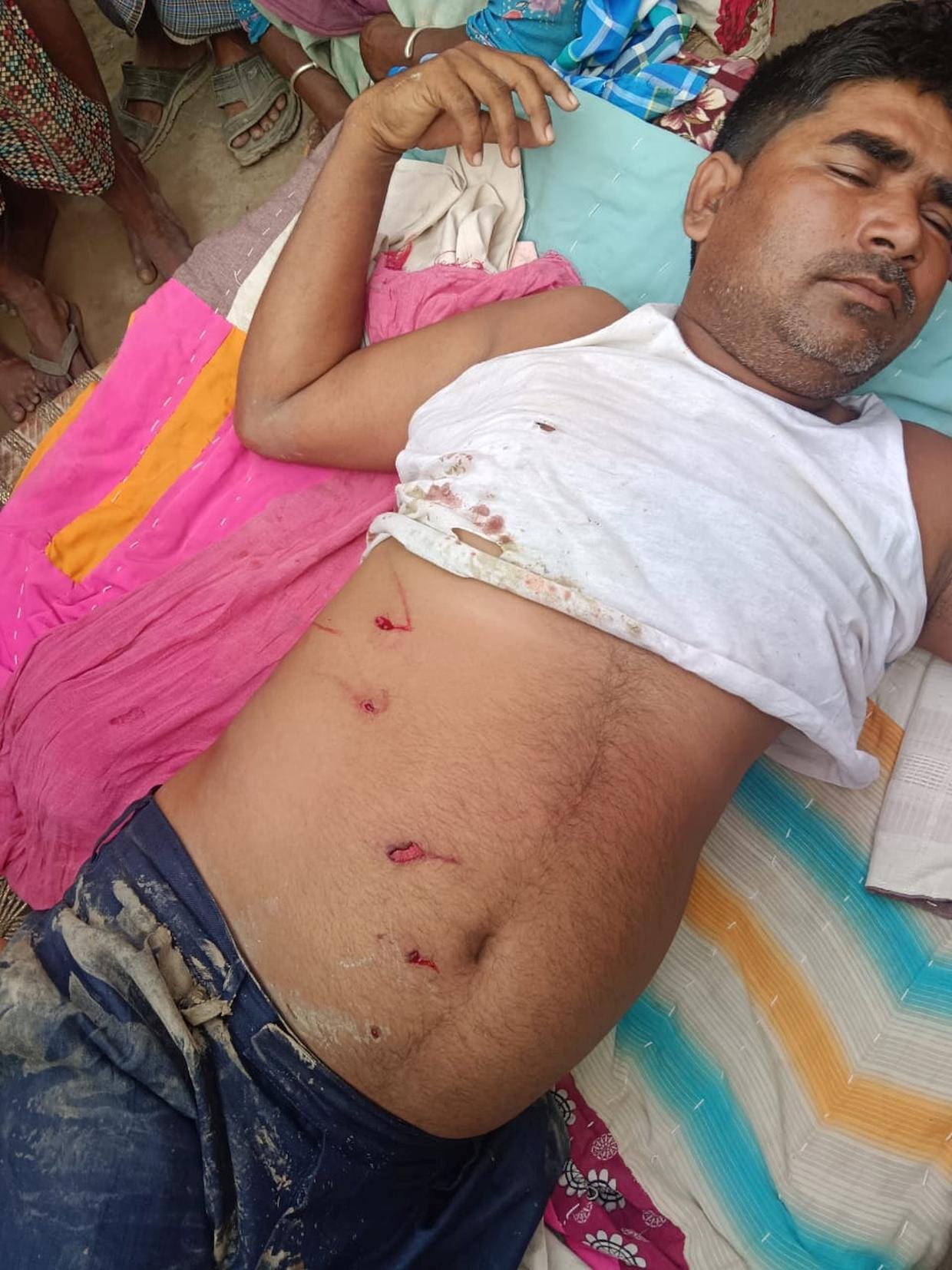 Leopard hiding in sugarcane field attacks youth; villagers save his life.