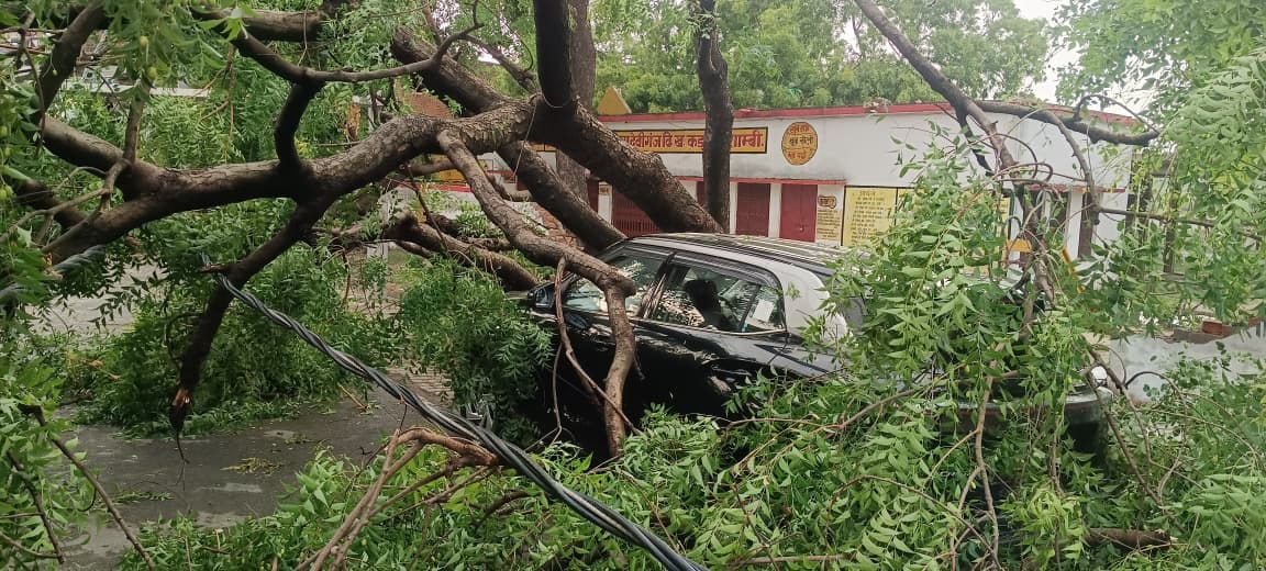 Storm wreaks havoc; rain brings relief.