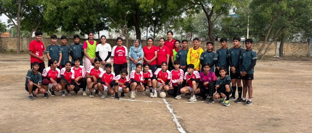 Arjun Stadium girls team wins intramural handball title