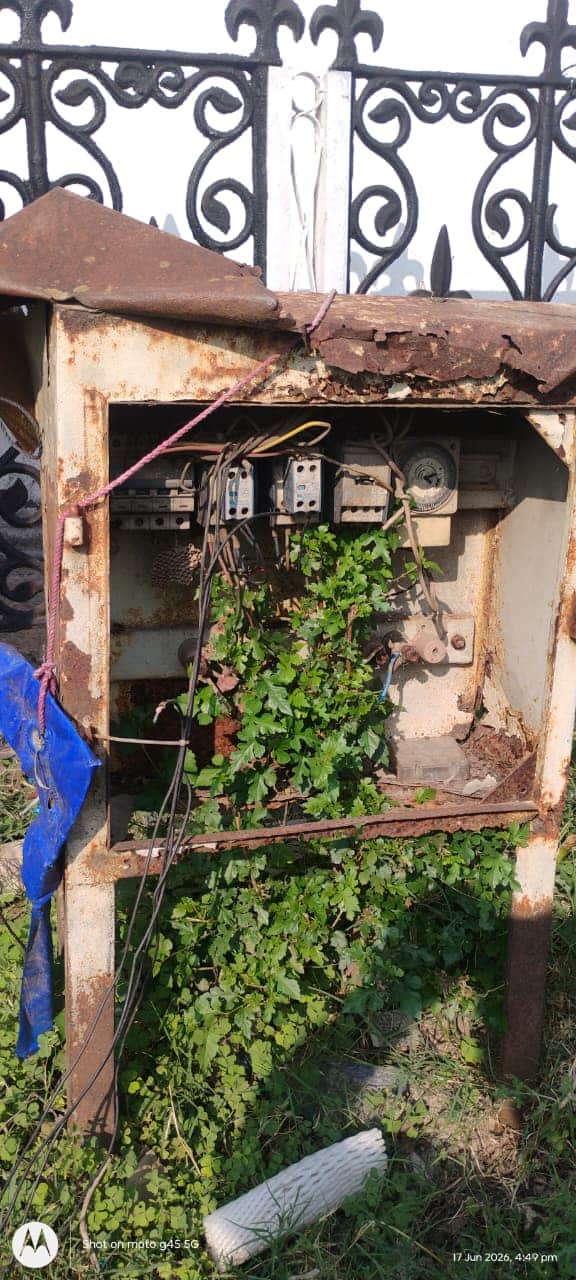 Power infrastructure poses a hazard in Sujanpur; negligence heightens risk of accidents.