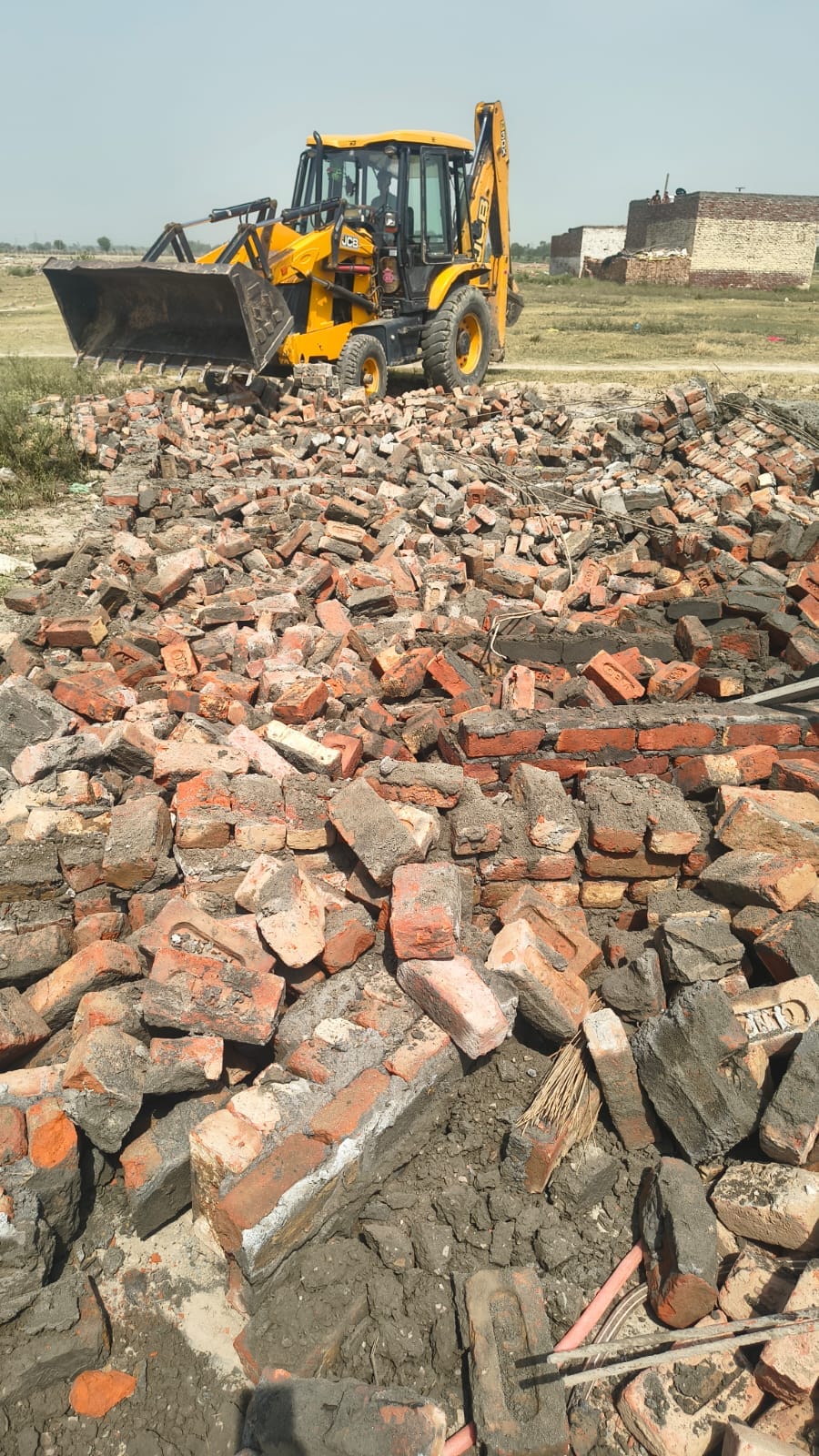 The DTP demolished four illegal colonies being developed across 35 acres; JCBs were used to raze 43 DPC-level structures.