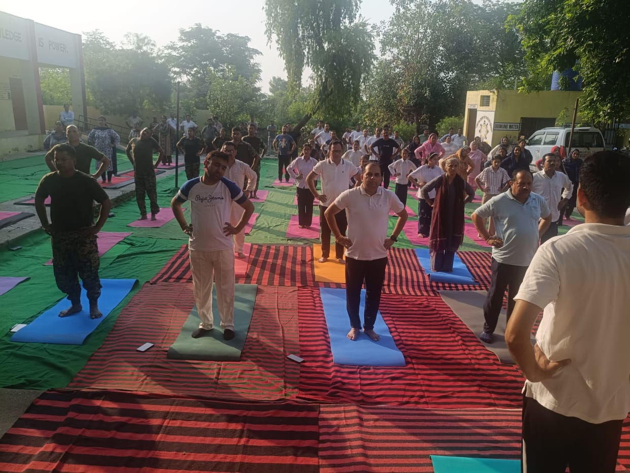 The message of yoga resonated across the international border