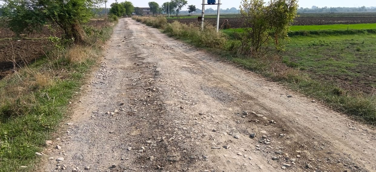 Potholes on a 2.5-km stretch of road for two years; trouble to worsen during the rains.
