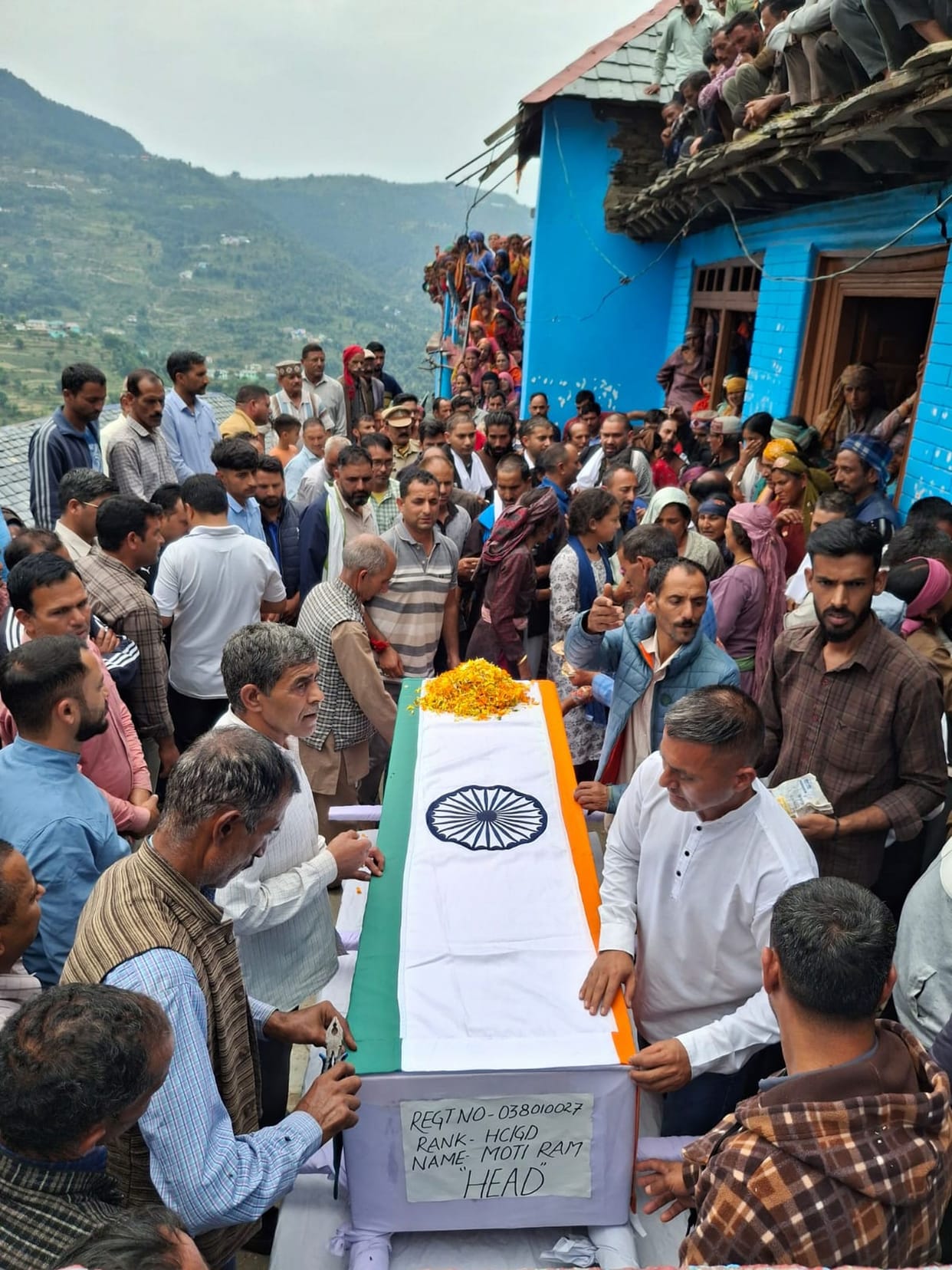Anguish spilled over while bidding farewell to loved ones... every eye wept.