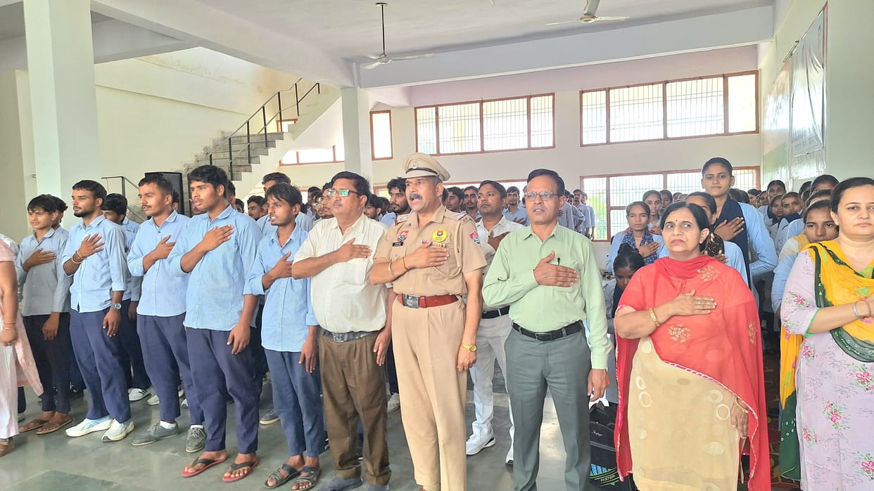 Students were made aware to stay away from drugs.