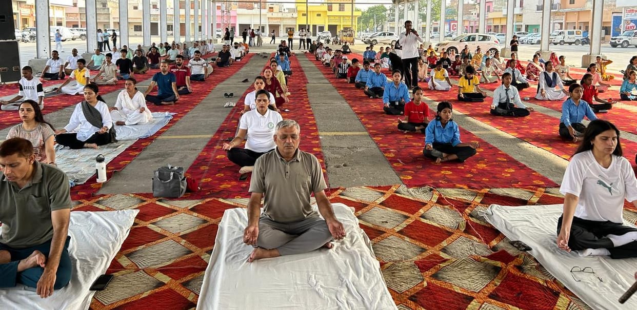 Pilot rehearsal held at New Grain Market for International Yoga Day