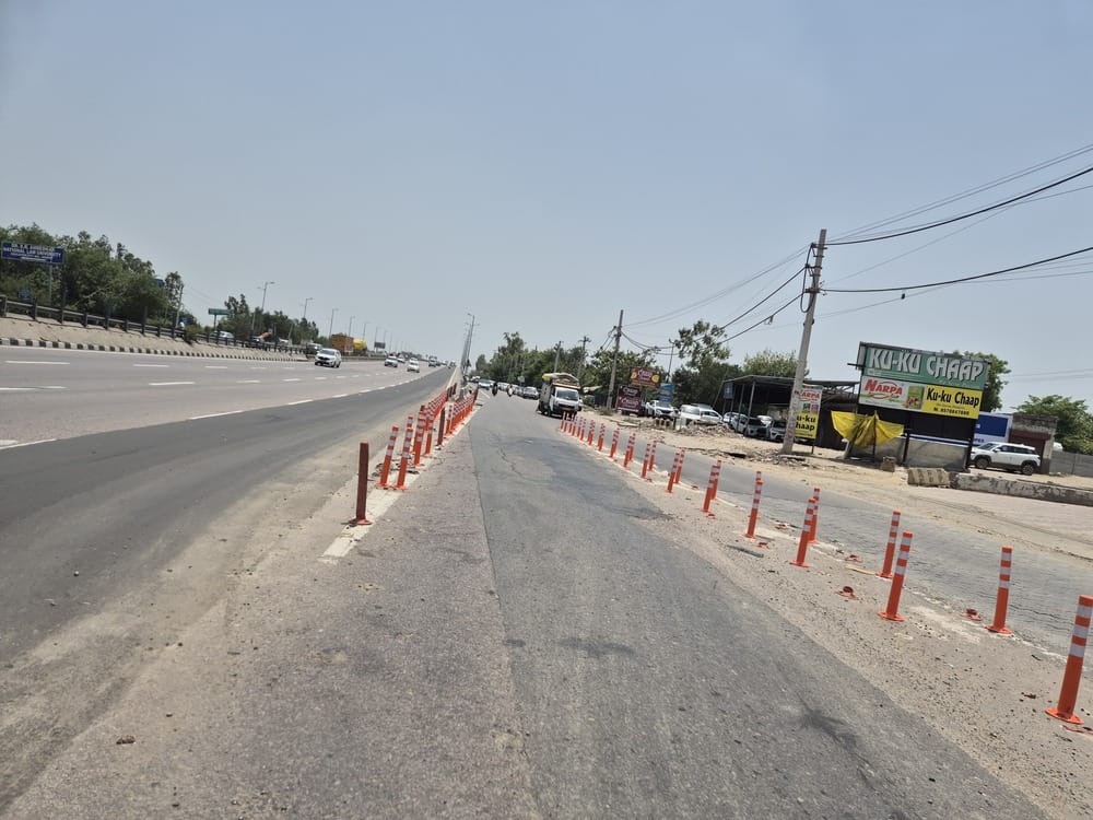 Impact... Illegal cuts on the national highway to be closed; spring posts re-installed.