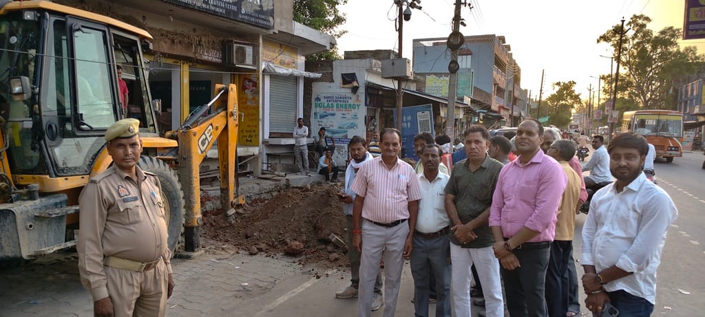 Construction of drain will provide relief from waterlogging