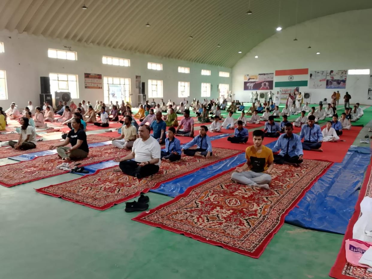 Preparations for Yoga Day are complete; the main event will be held at the Shaheed Madan Lal Dhingra Stadium on June 21.