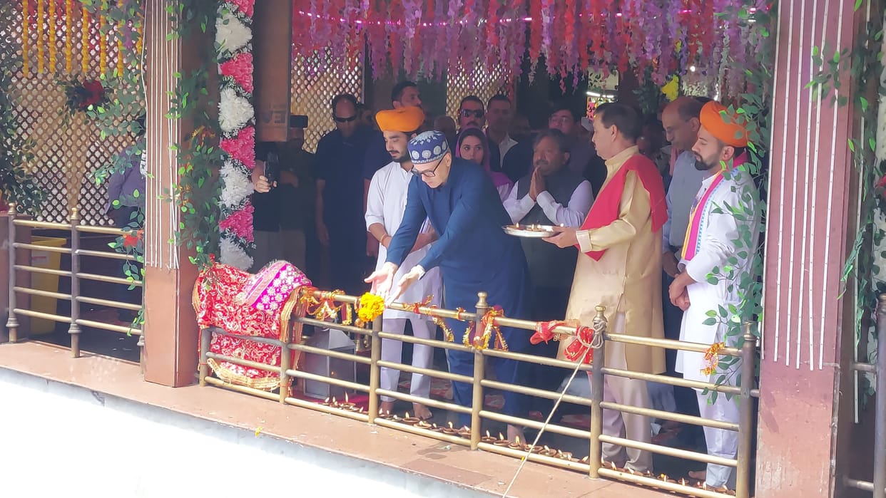 Srinagar, CM Umar Abdullah, Visit Kheer Bhawani Temple