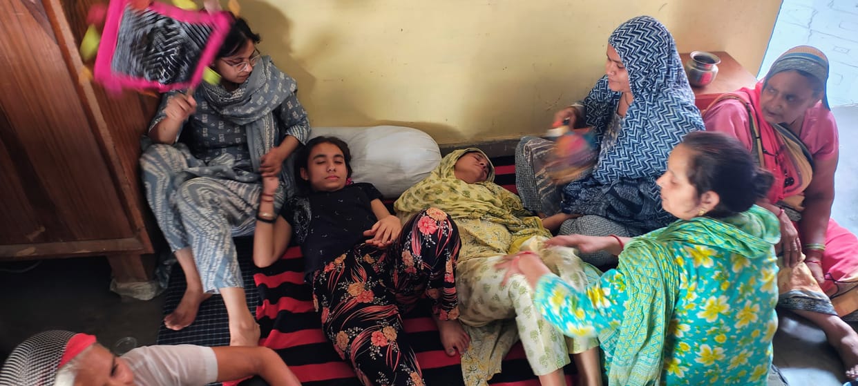 The health of Sunil's wife and daughter deteriorated.