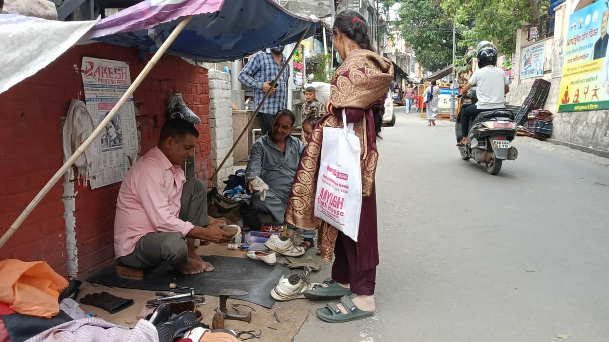 Leather artisans preserving their ancestral heritage.