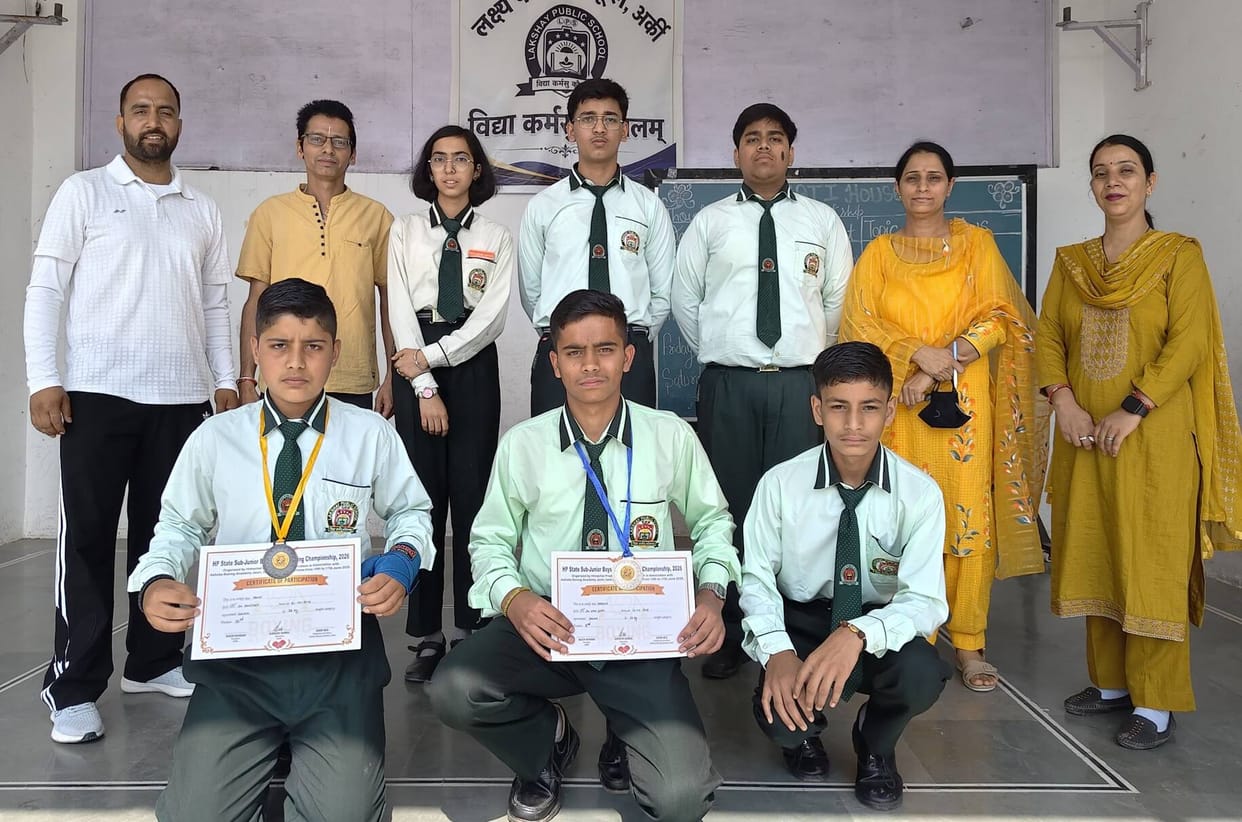 Players from Lakshya School, Arki, won silver and bronze medals in boxing.