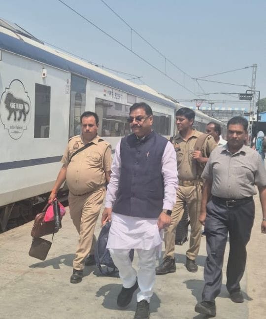 Rajya Sabha MP inspected the station; issued instructions to expedite the work.