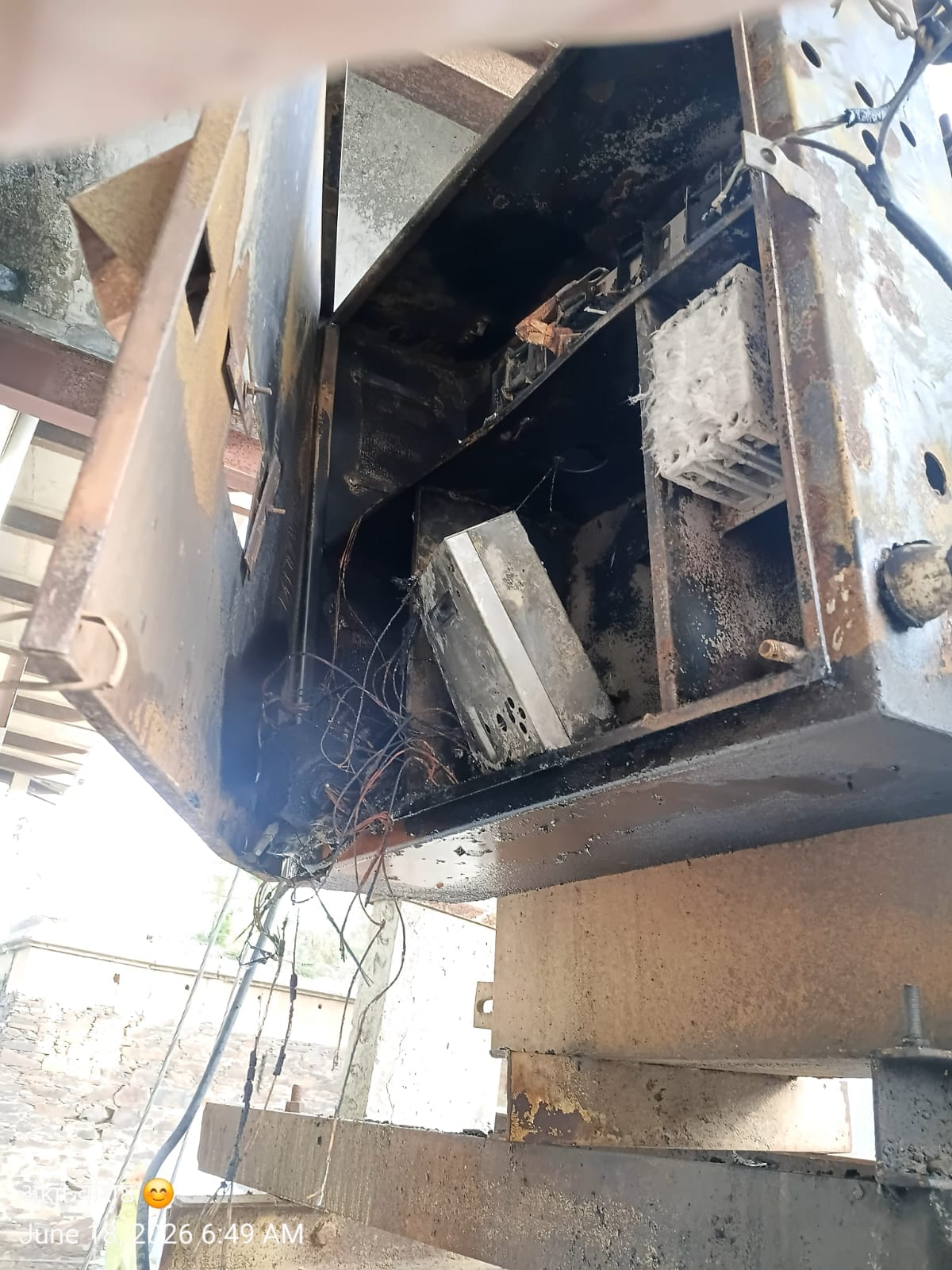 A fire in a transformer caused panic.A fire in a transformer caused panic